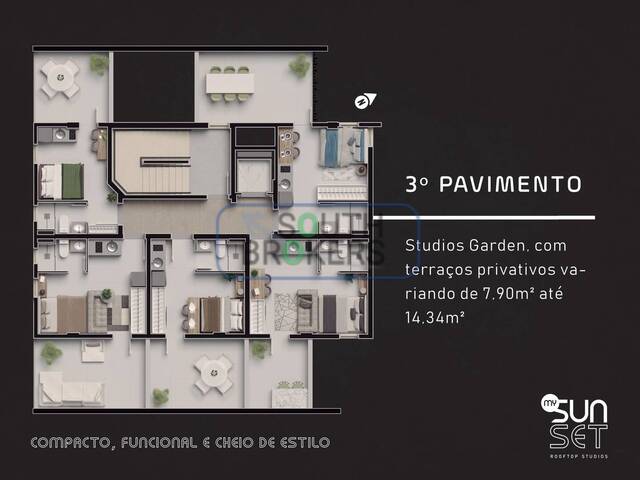 #455 - Apartamento para Venda em Curitiba - PR - 3